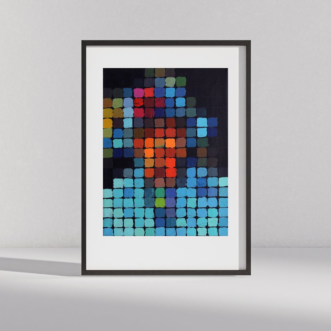 Queen 2 - Pixel Portrait-  Print | LailaSeidel